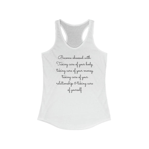 Women's Ideal Racerback Tank (Taking Care of You)