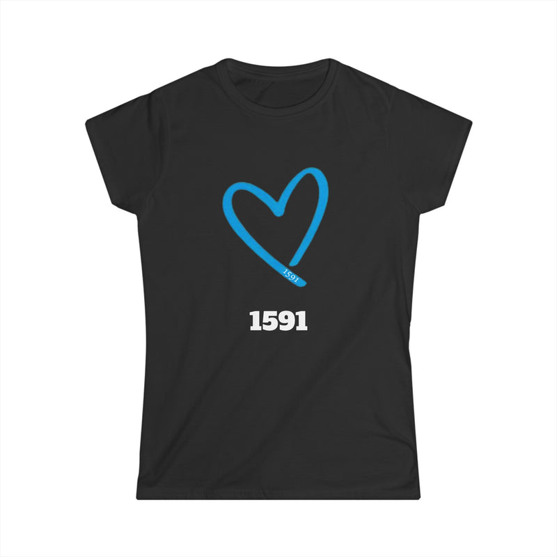 BLUE HEART Women's Softstyle Tee