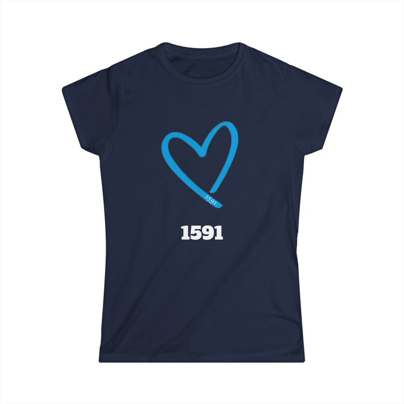 BLUE HEART Women's Softstyle Tee