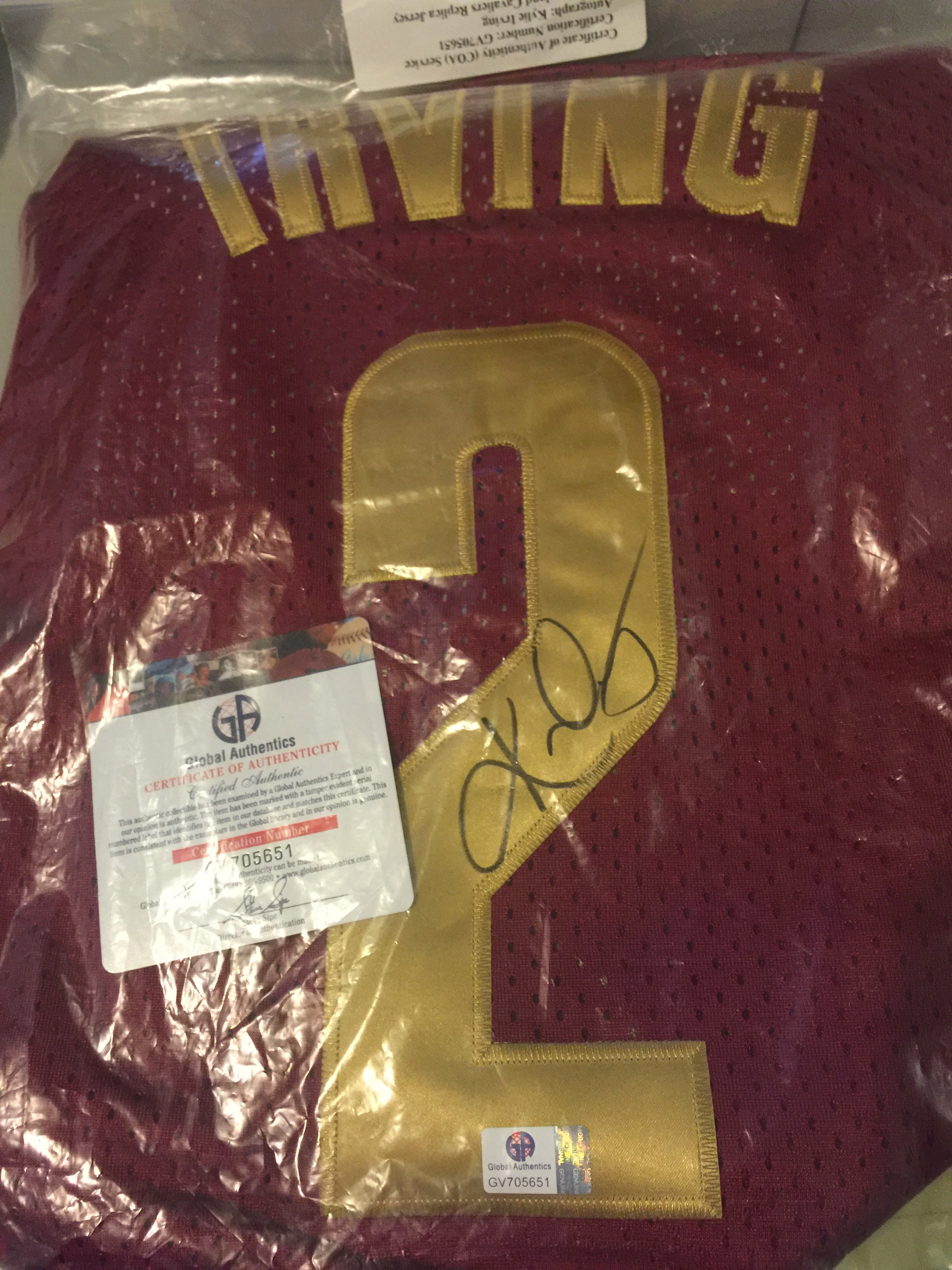 Kyrie Irving Autographed Cleveland 2024 Cavs Authentic Signed Jersey